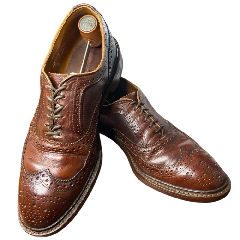 Allen Edmonds McTavish Brown Leather Wingtip Brogue Dress Oxford Shoes Men’s 10D